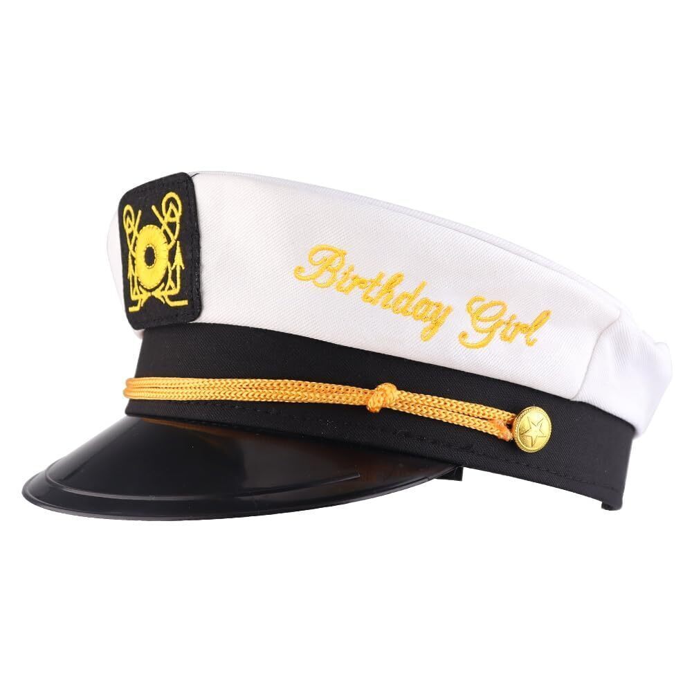 6232 Birthday Girl Captain's Hat - Funny Birthday Hat | Nautical Themed